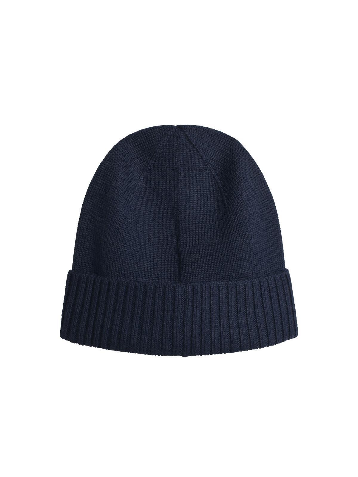 Navy Wool Beanie Product Image