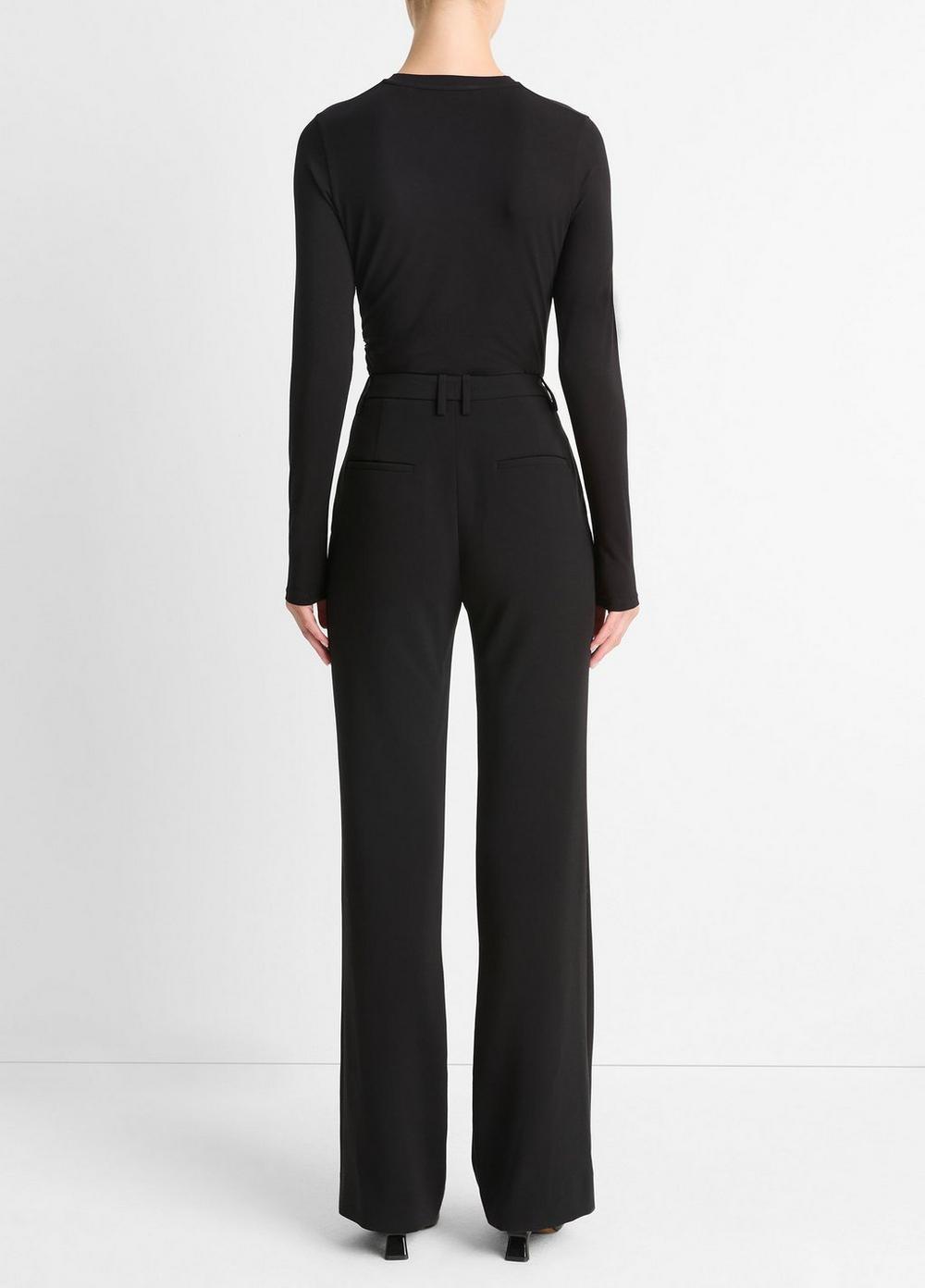 Womens Mid-Rise Tailored Flare Pant, Black, Size 4 Vince Product Image
