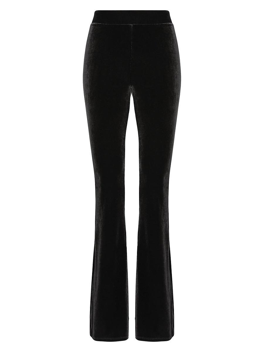 Womens Velvet Flare Leggings Product Image