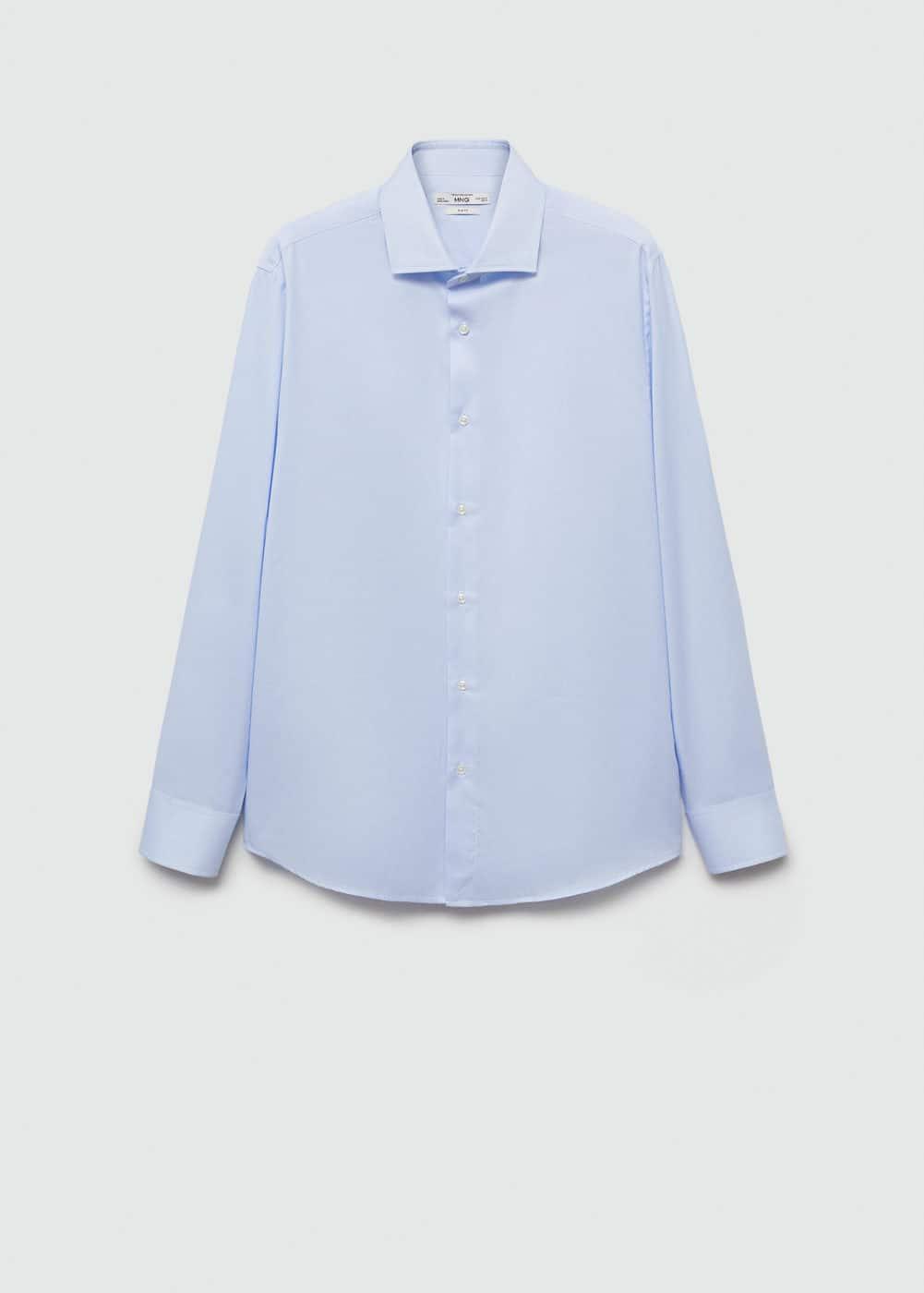Slim fit structured suit shirt - Men | MANGO USA Product Image