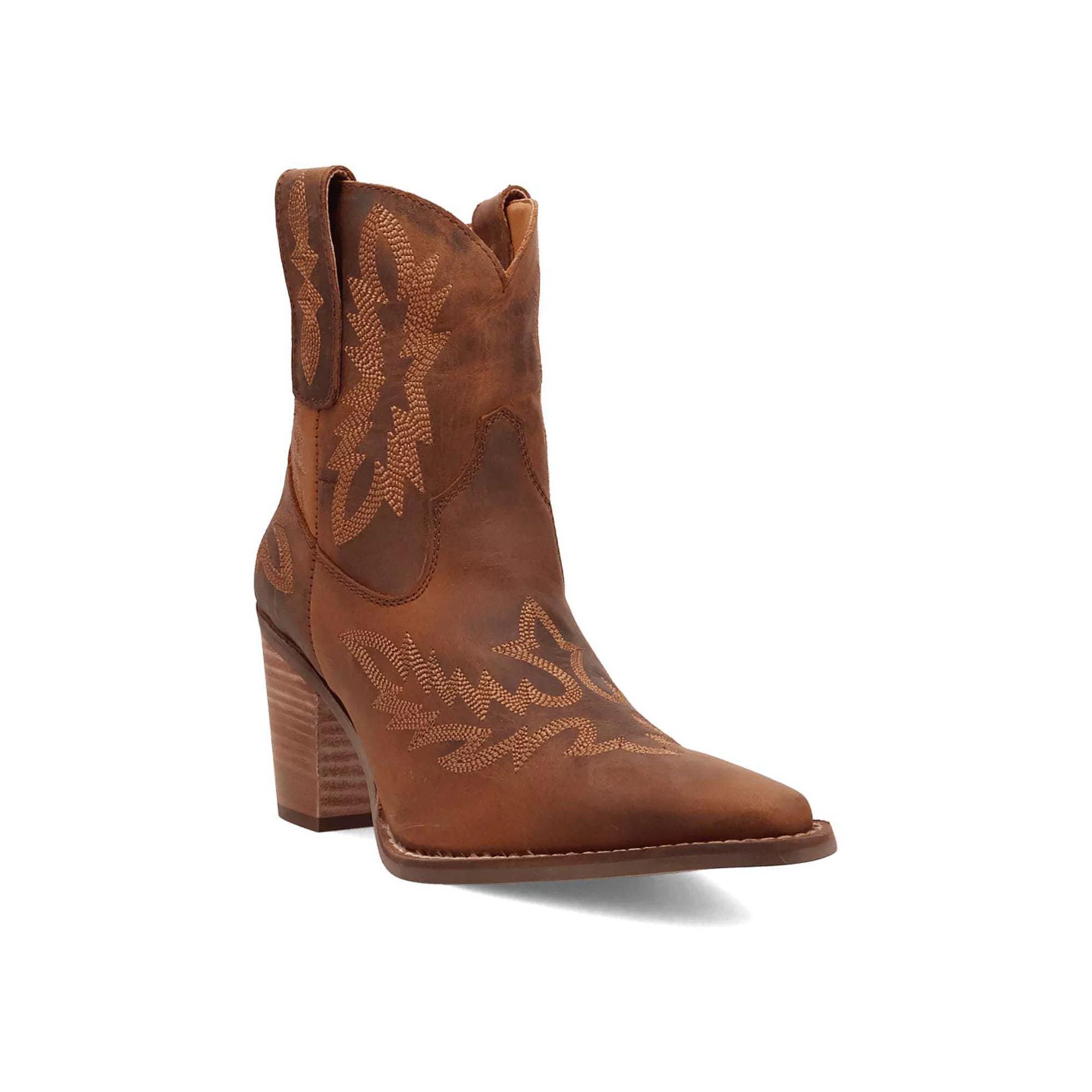 Dingo Rocky Top Women's Leather Ankle Boots, Size: 7, Brown Product Image
