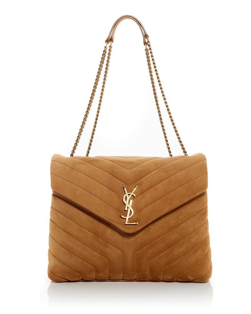 Womens Loulou Medium Shoulder Bag in Quilted Leather Product Image