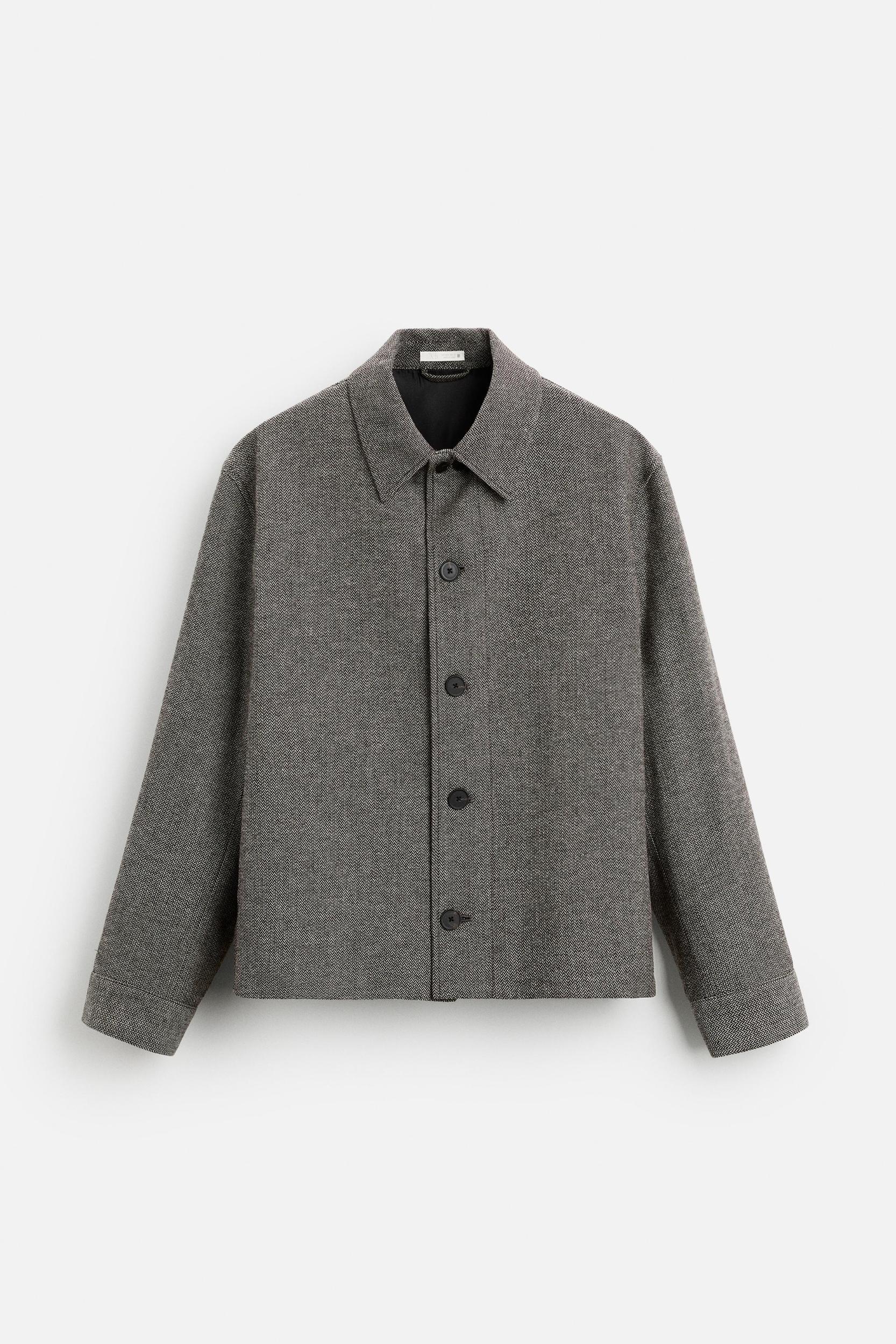 HERRINGBONE OVERSHIRT Product Image