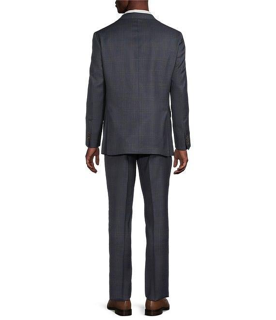 Cremieux Modern Fit Flat Front Dark Classic Plaid 2-Piece Suit Product Image