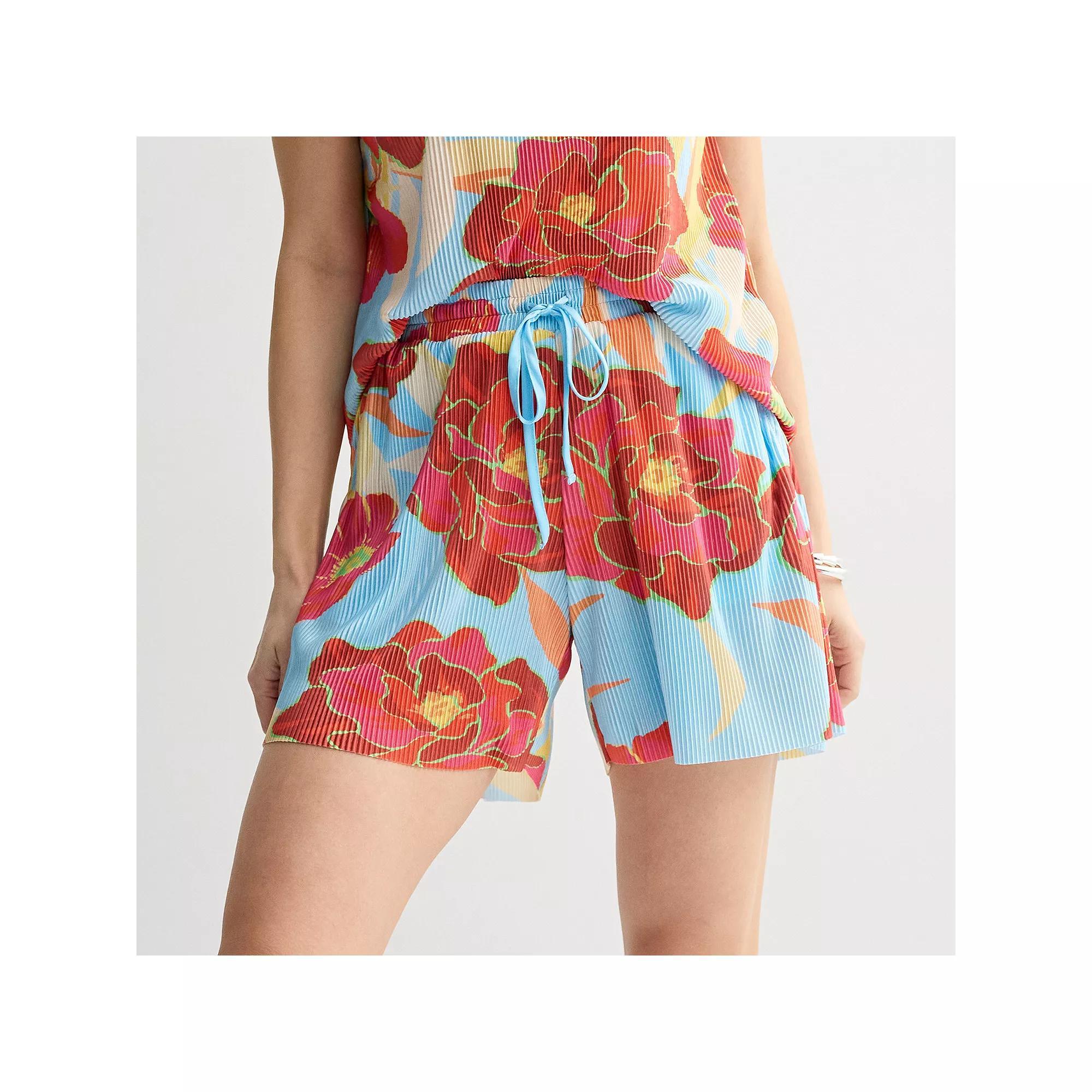 Womens INTEMPO Plisse Shorts Product Image