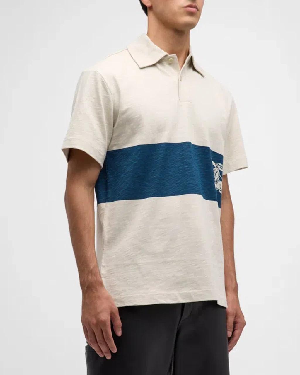 Men's Rugby Stripe Polo Shirt Product Image