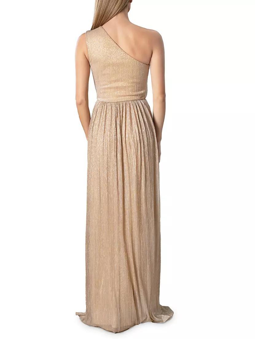 Kienna Lamé One-Shoulder Gown Product Image
