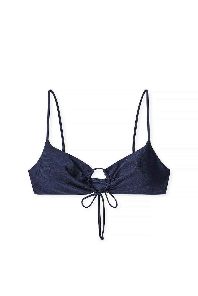 Front Drawstring Bikini Top Product Image