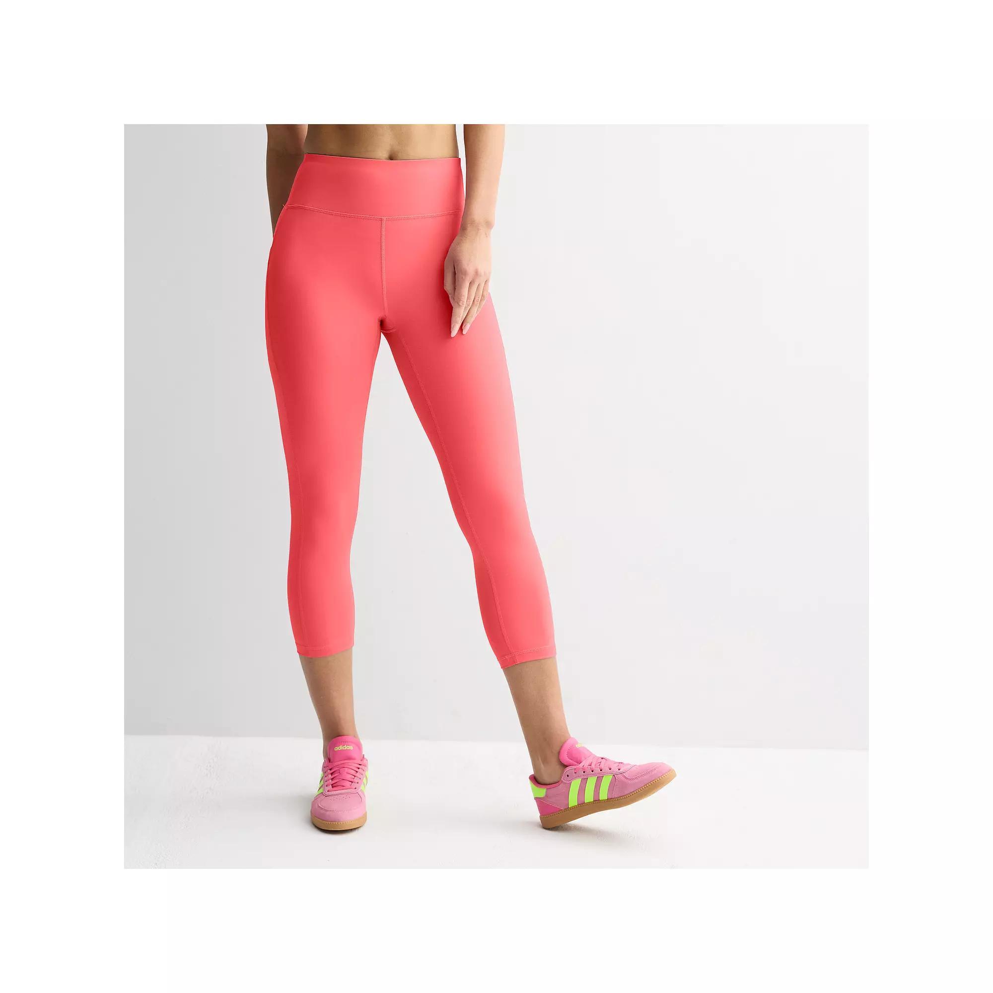 Women's Tek Gear® Ultrastretch Pocket High-Waisted Capri Leggings, Size: XL, Parrotoral Product Image