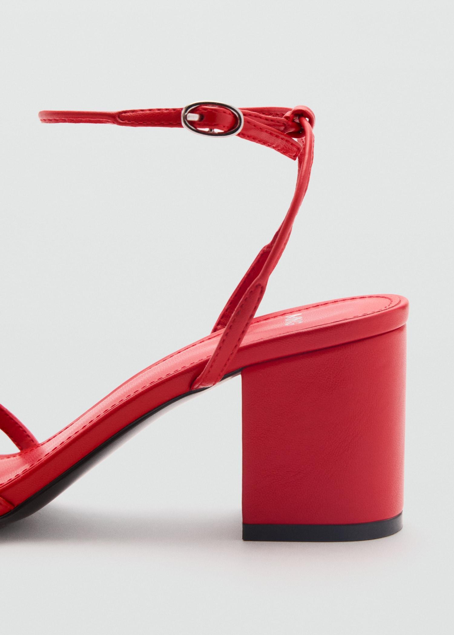Strappy heeled sandals - Women | MANGO USA Product Image