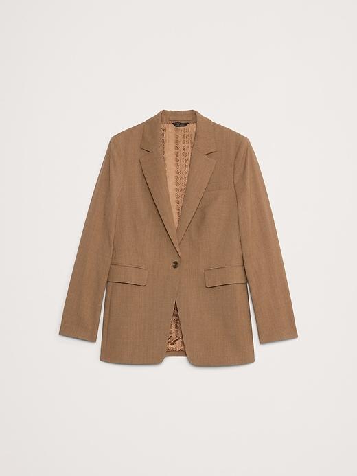 Slim Italian Wool Blazer Product Image