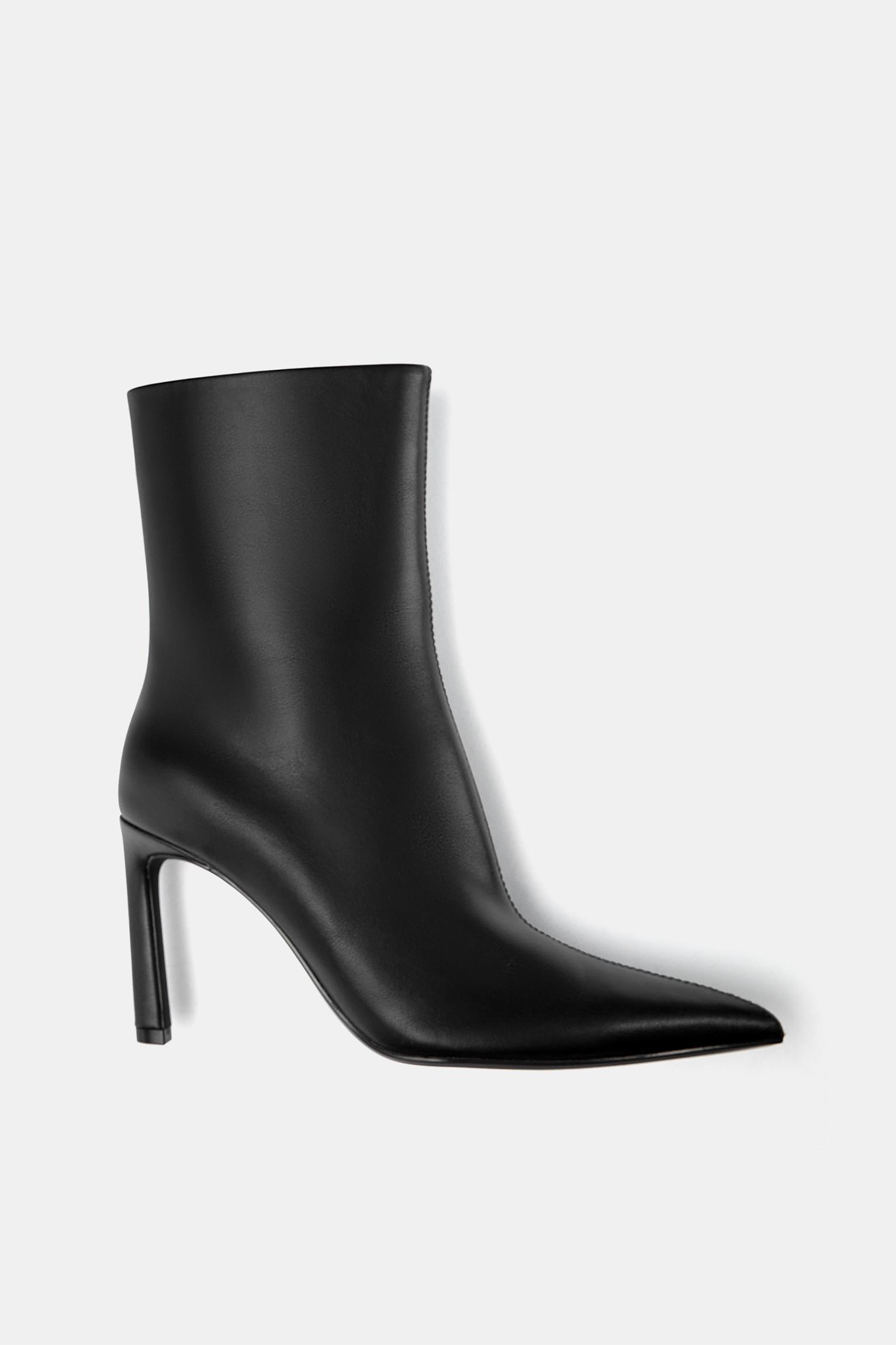 Kitten heel pointed ankle boots Product Image