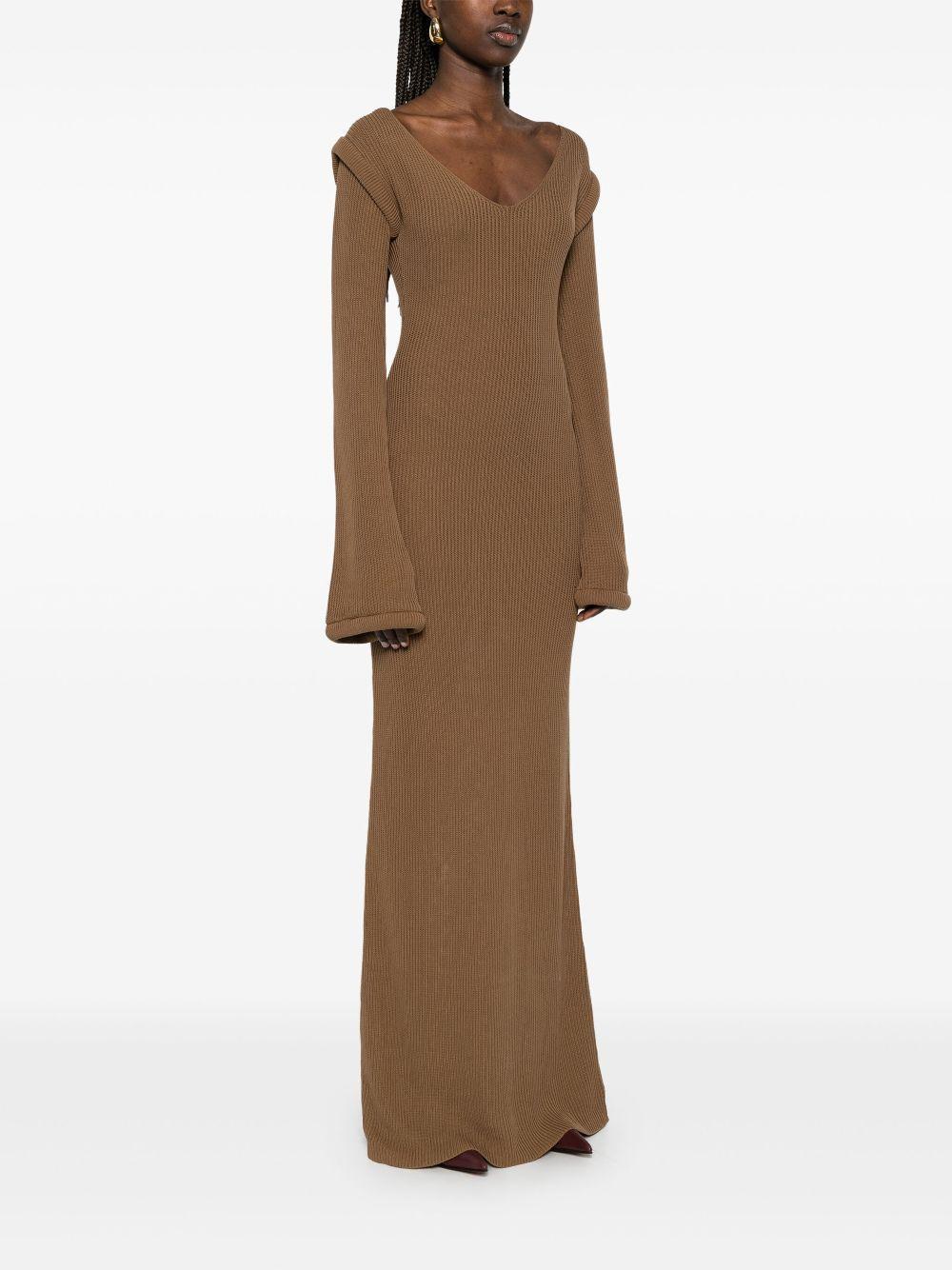 ribbed-knit maxi dress Product Image