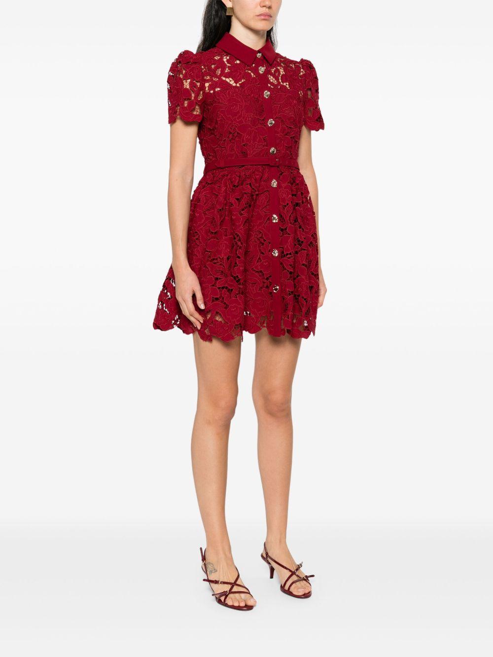 floral-lace mini dress Product Image