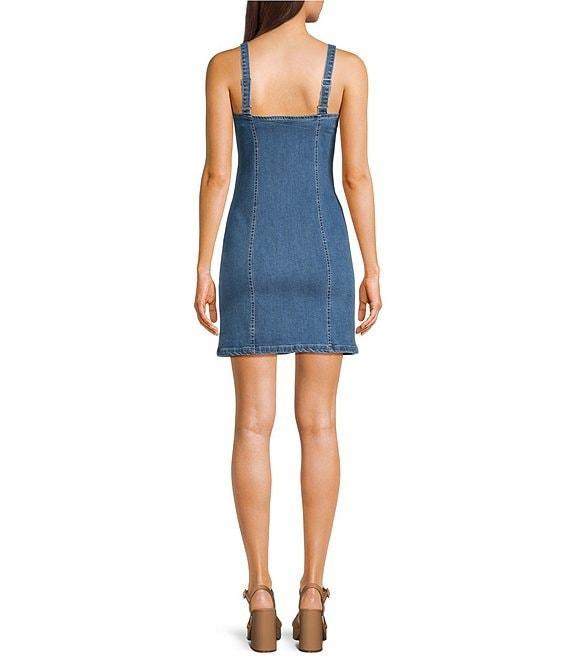 Signature 8 Sleeveless V-Neck Button Front Mini Dress Product Image