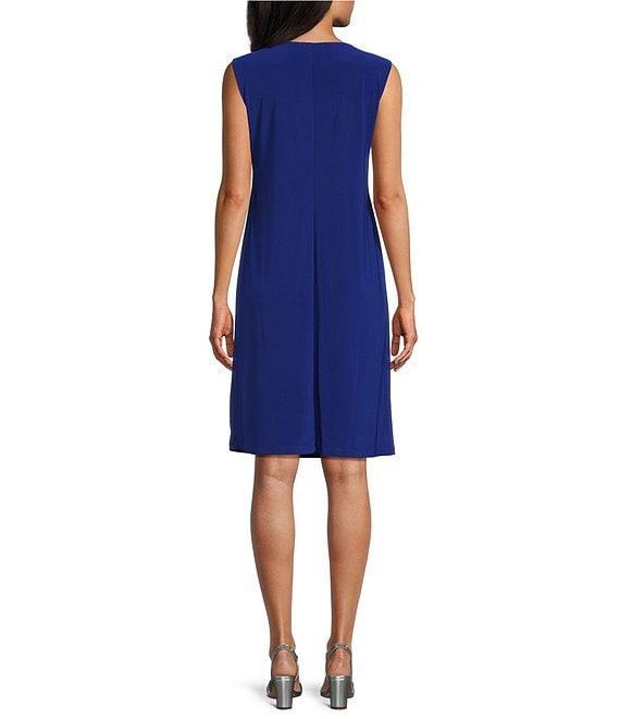 R & M Richards 3/4 Illusion Sleeve Scoop Neck 2-Piece Jacket Dress Product Image