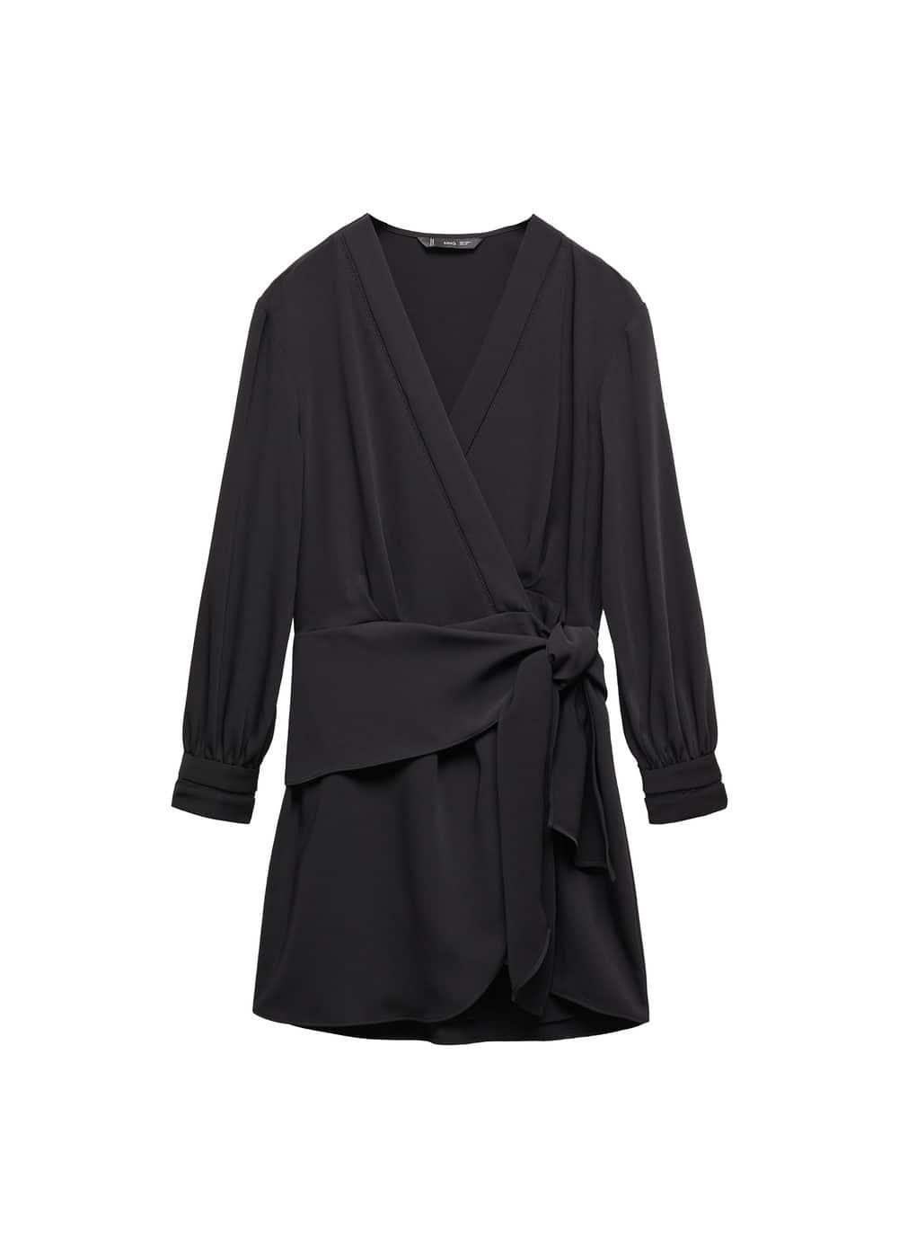 Mango Womens Bow Wrap Dress Product Image