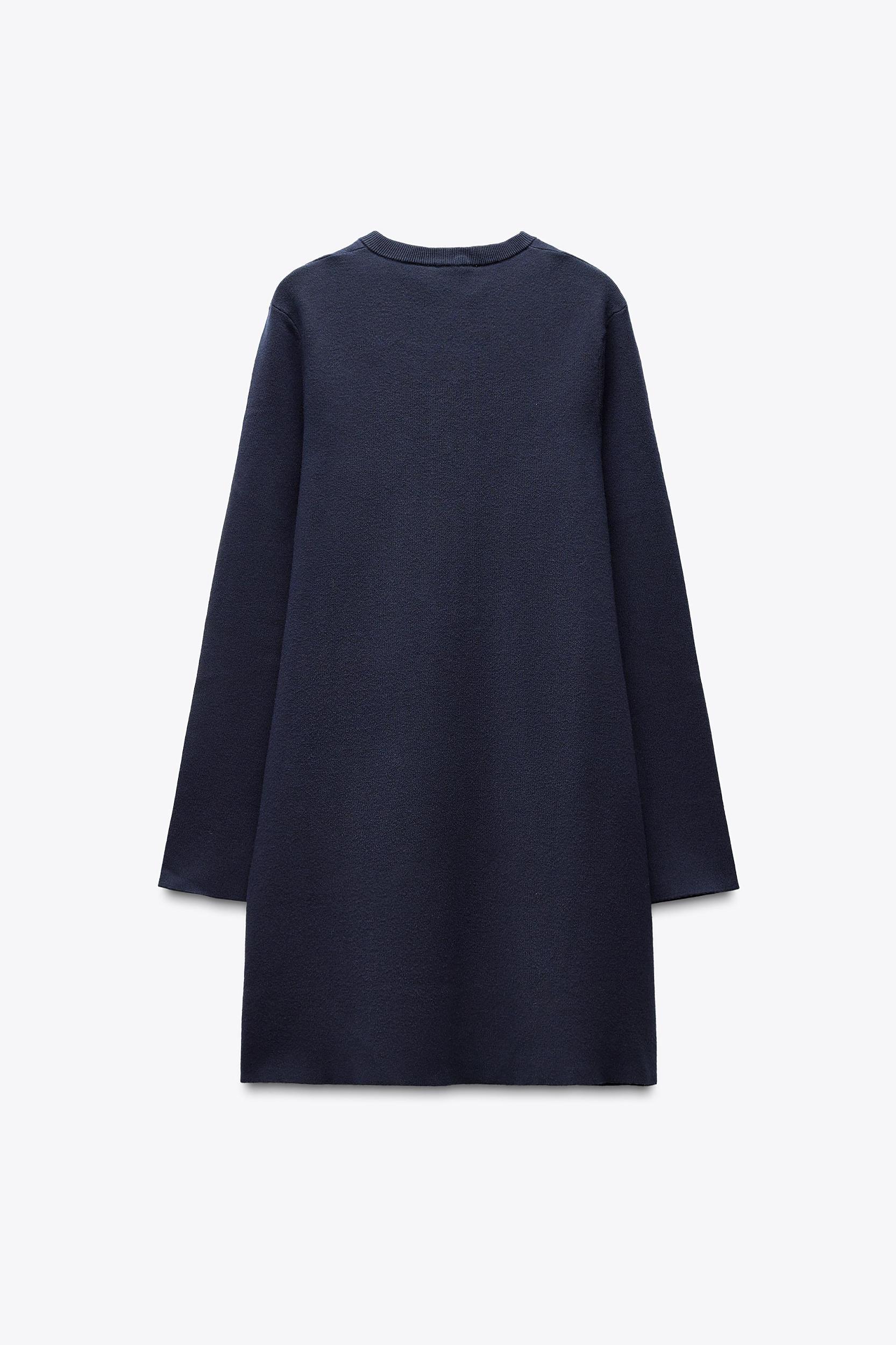PLAIN KNIT MINI DRESS Product Image