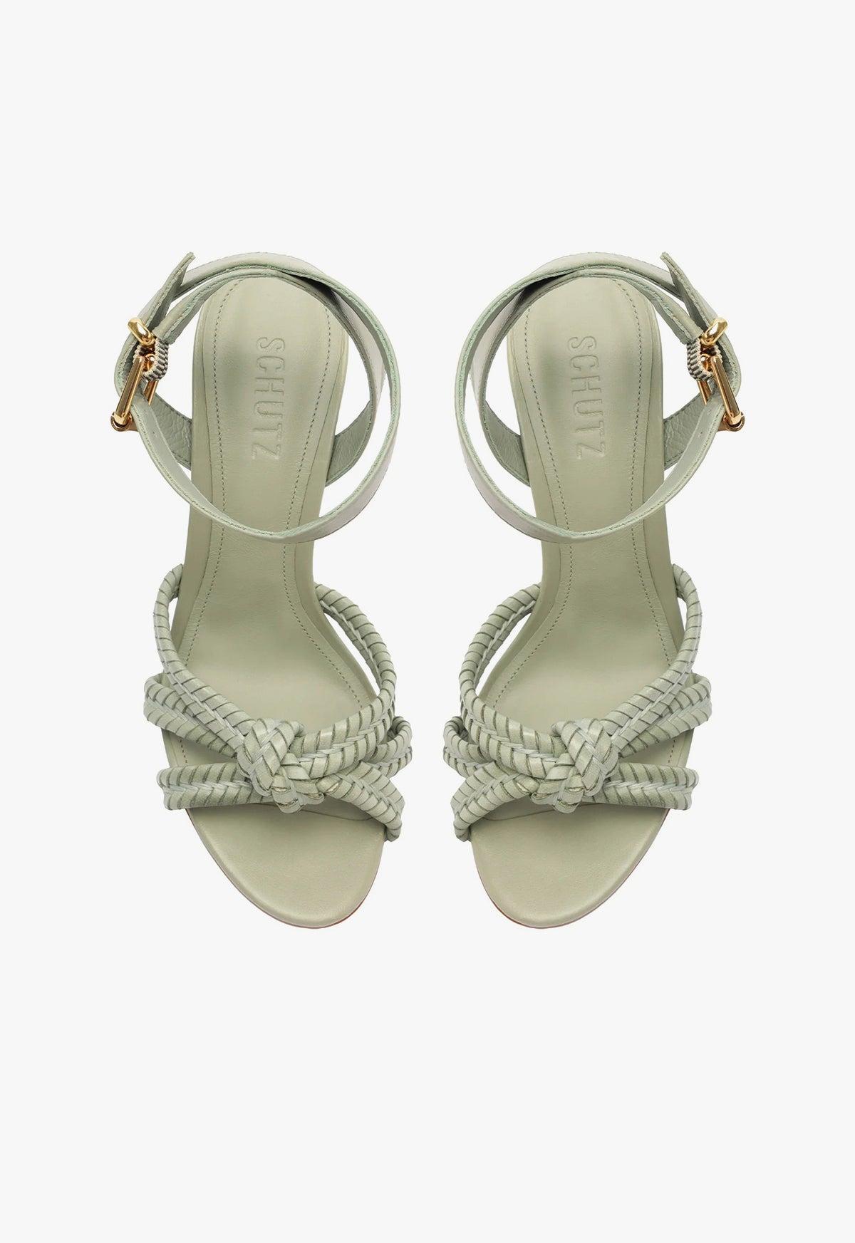 Kareena Woven Leather Sandal Female Product Image