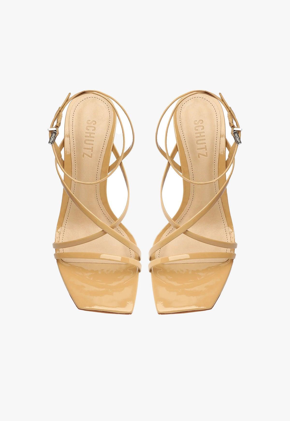Schutz Bari Leather Strappy Heel Womens at Urban Outfitters Product Image