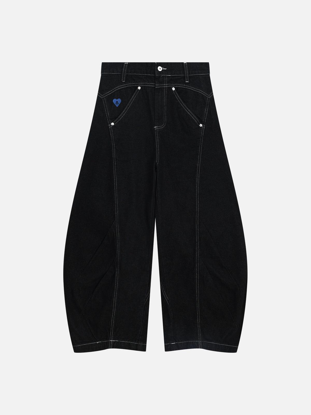 [Pre-Order] Aelfric Eden Wrinkle Seam Super Baggy Barrel Jeans Product Image