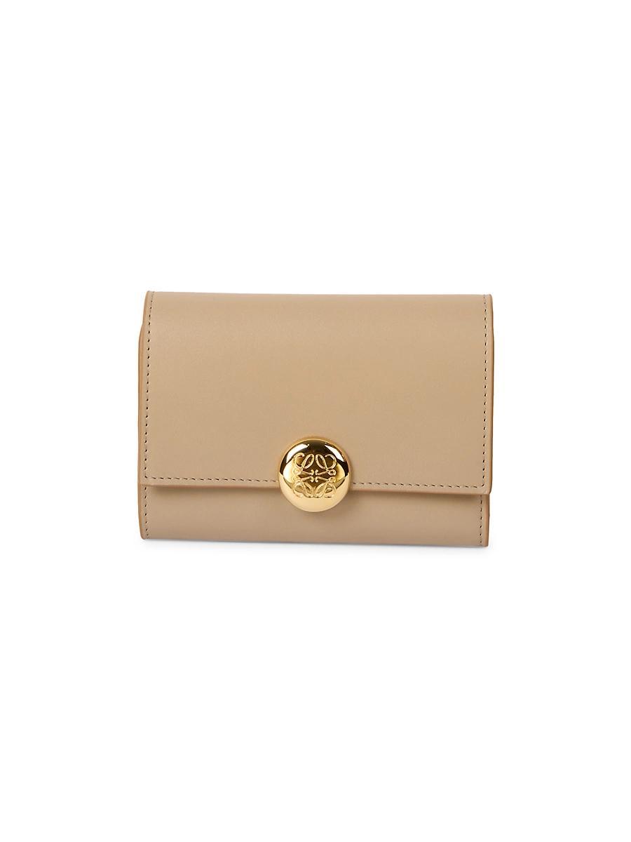 Small Pebble Leather Trifold Wallet Product Image