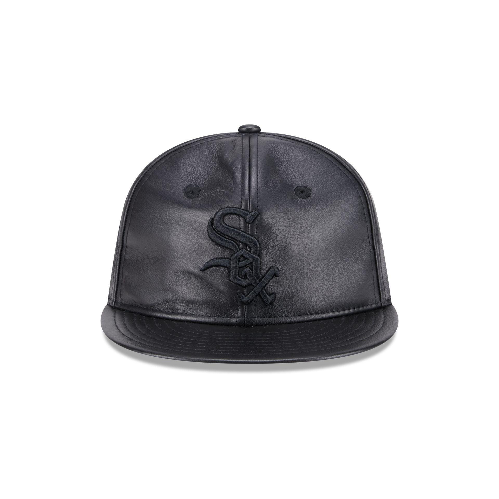 Chicago White Sox Genuine Leather Retro Crown 9FIFTY Strapback Hat Male Product Image