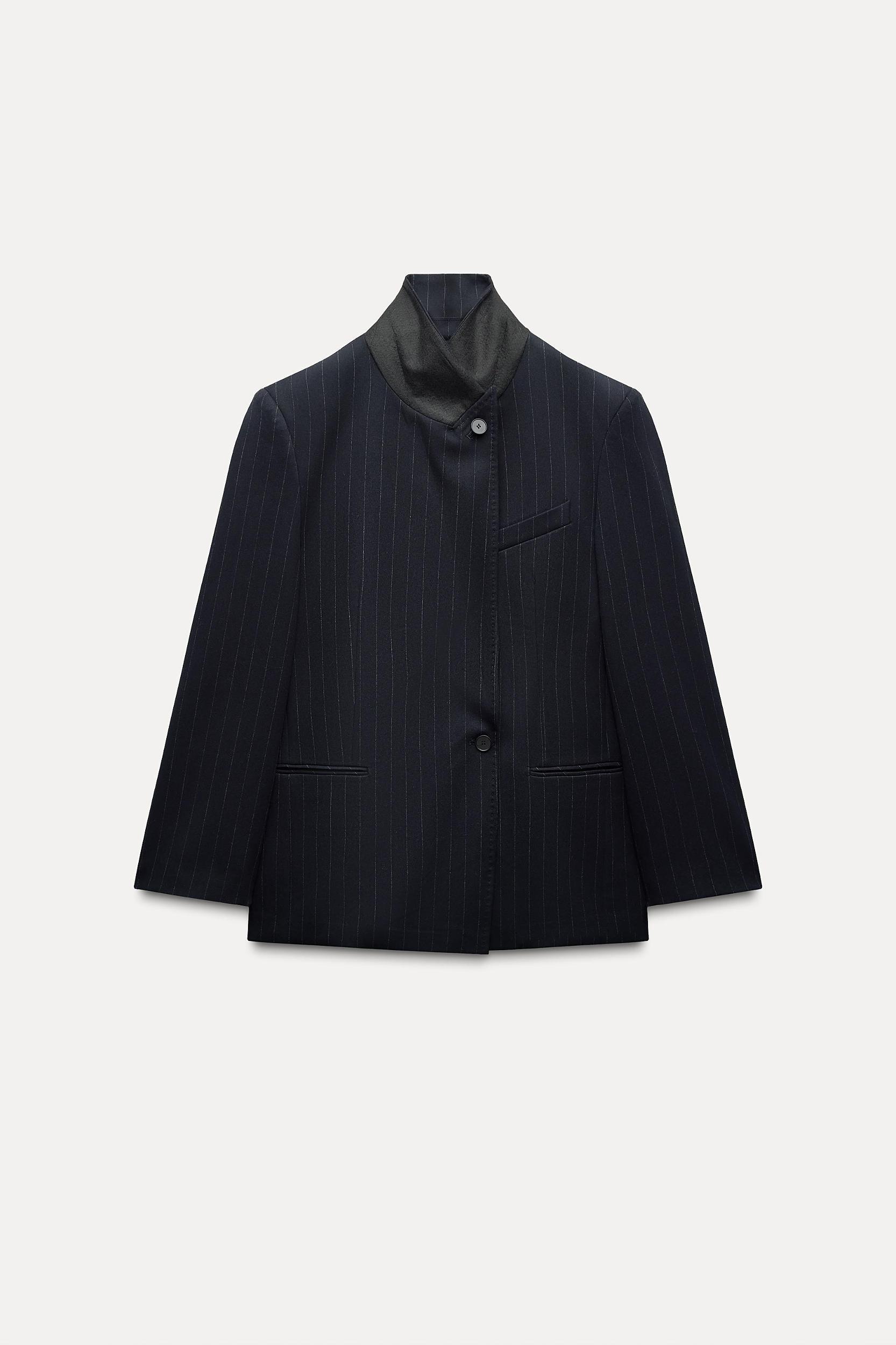 OVERSIZED PINSTRIPE BLAZER Product Image
