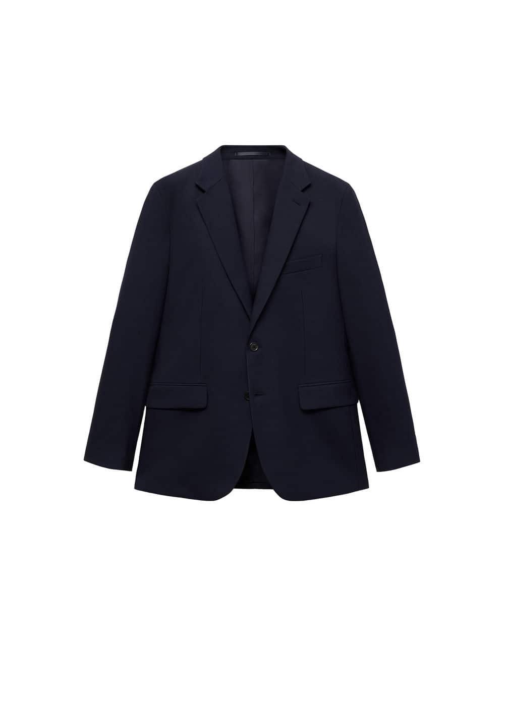 Stretch-fabric slim-fit suit blazer - Men | MANGO USA Product Image