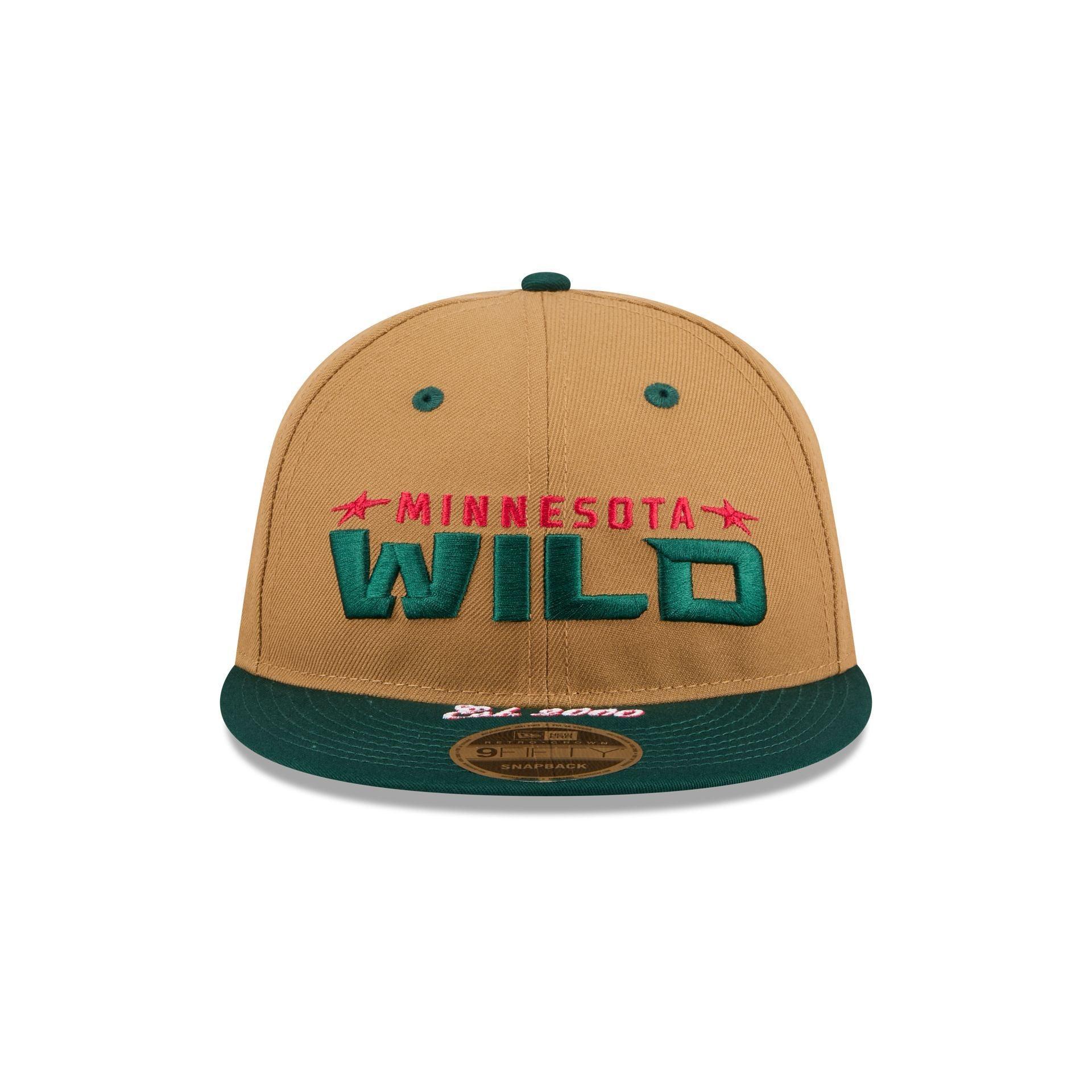 Minnesota Wild Wheat Retro Crown 9FIFTY Snapback Hat Male Product Image