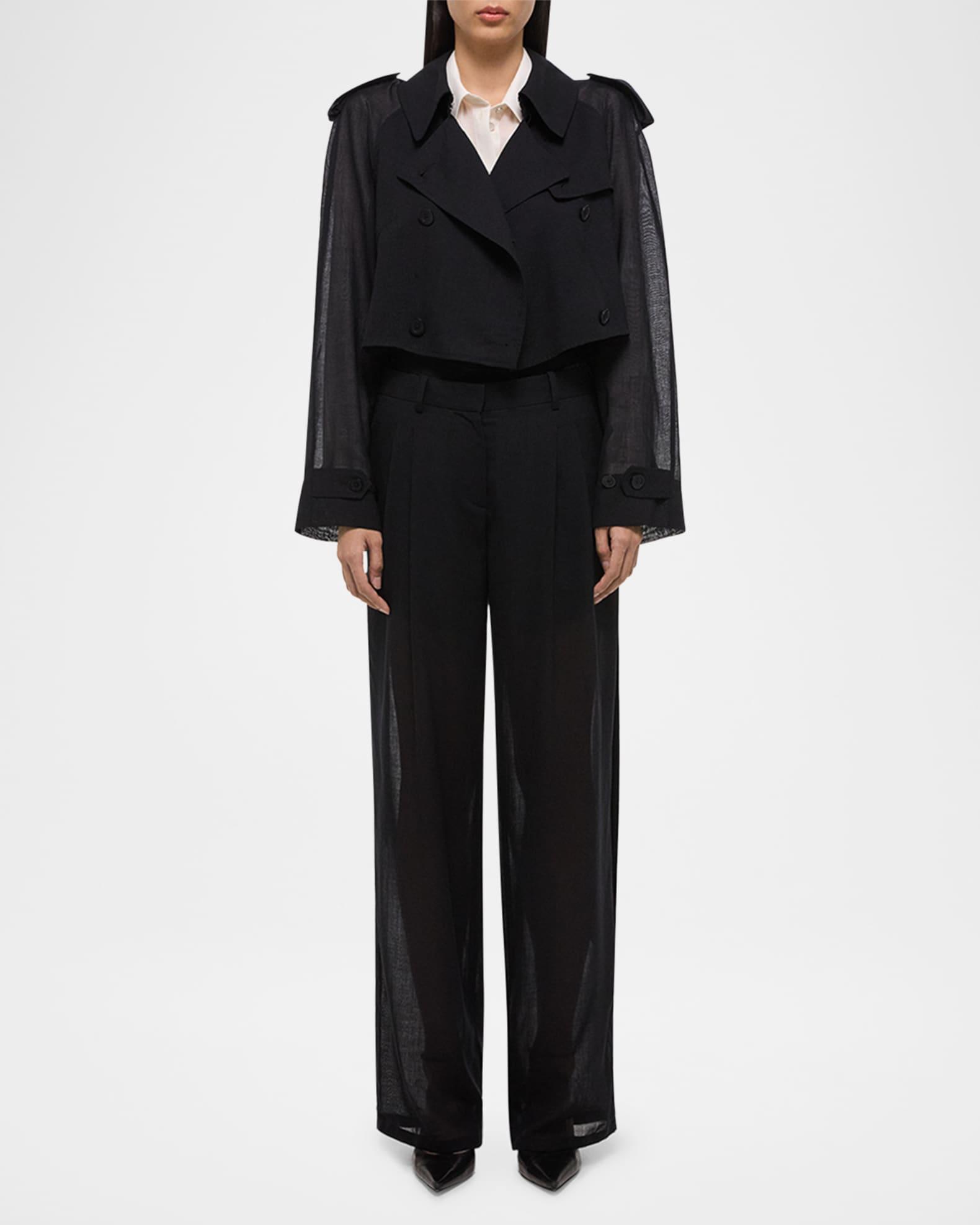 Short Cocoon Trench Coat Product Image