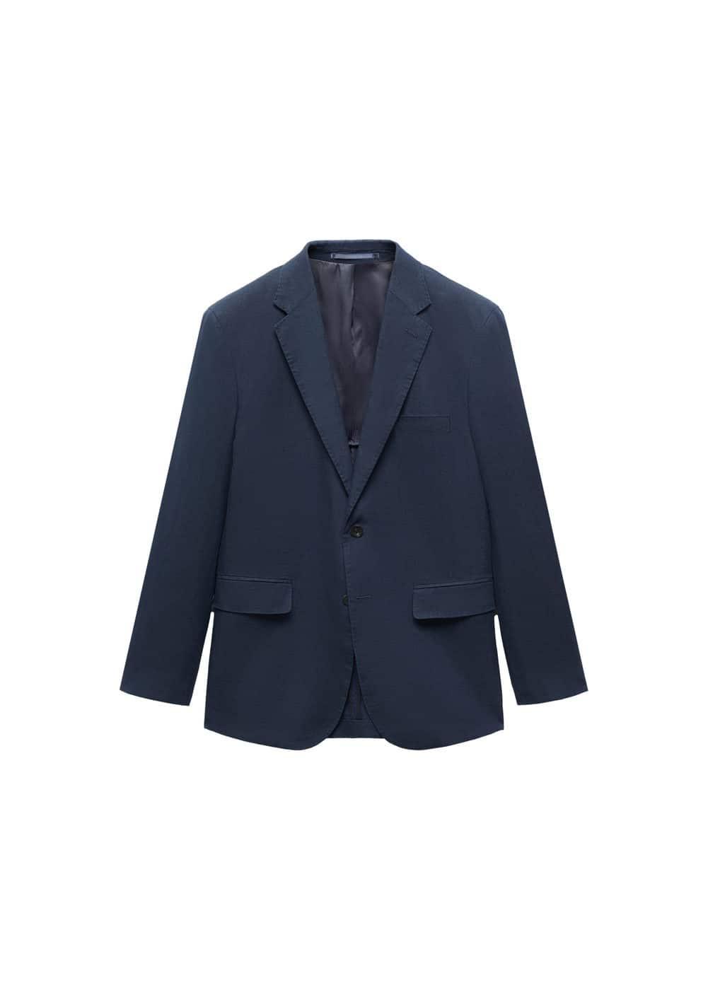 Mango Mens 100% Linen Slim-Fit Suit Blazer Product Image