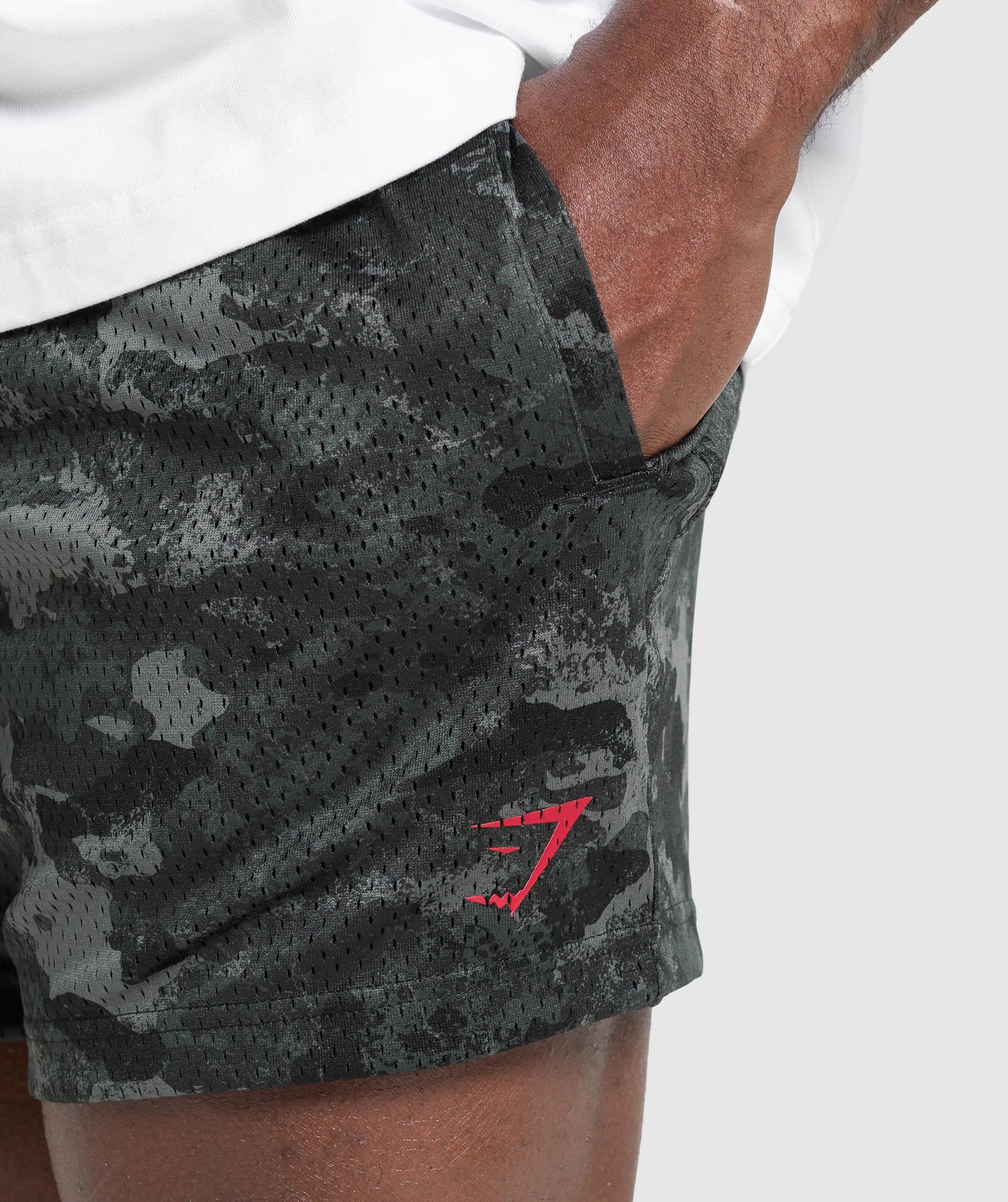 Gymshark Lifting Mesh 5" Shorts - Graphite Grey Male Product Image