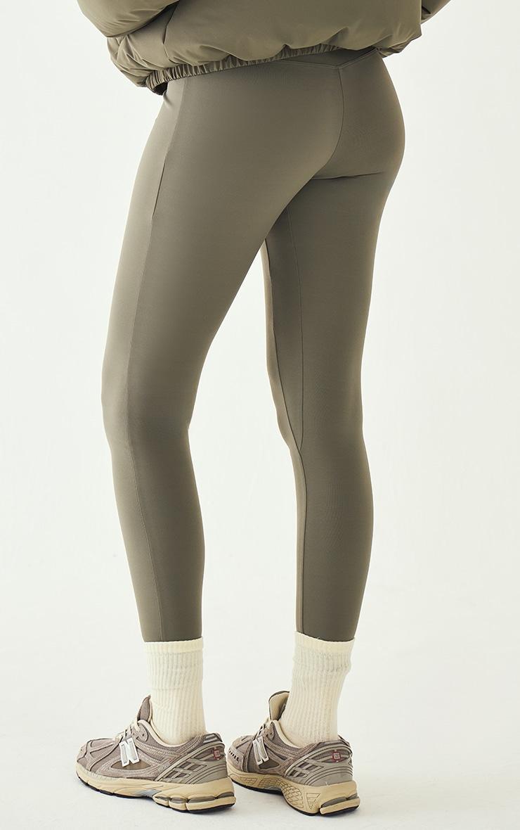 Olive Sculpt High Waist Gym Leggings Product Image