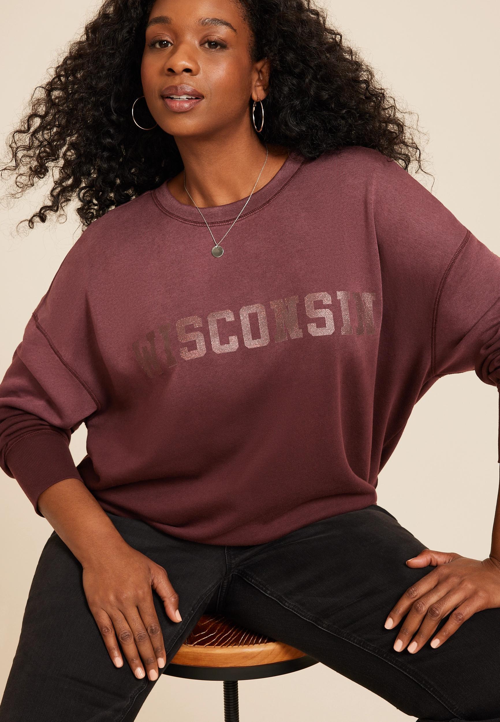 Maurices Womens State Dip Dye Crew Neck Sweatshirt Size X Small Product Image