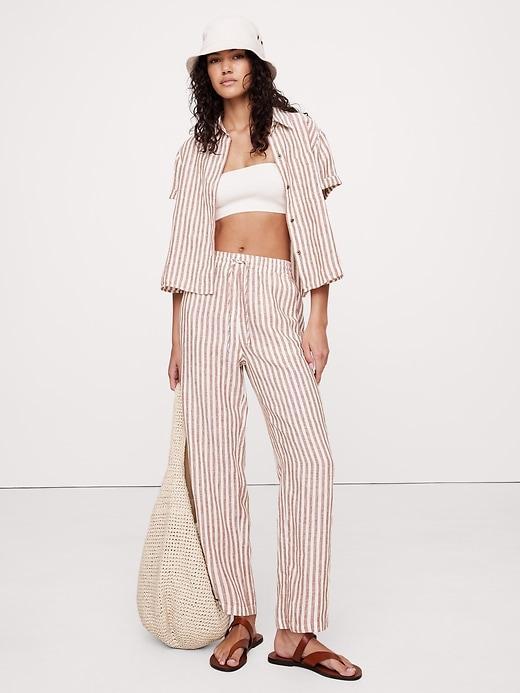 Linen Pull-On Ankle Pant Product Image