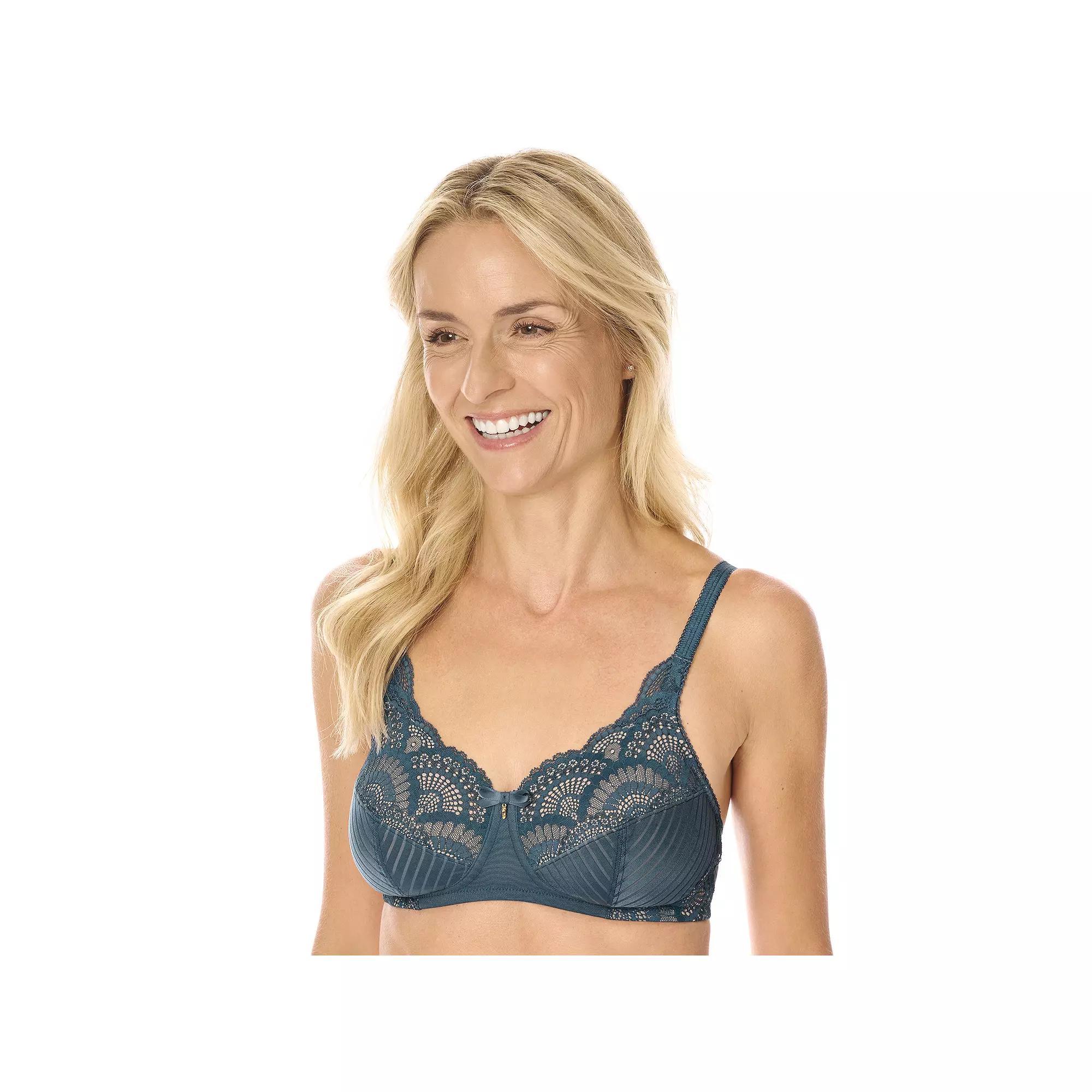 Amoena Mastectomy Bra: Karolina Wireless, Women's, Size: 32 Dd, Dark Teal Brown Product Image