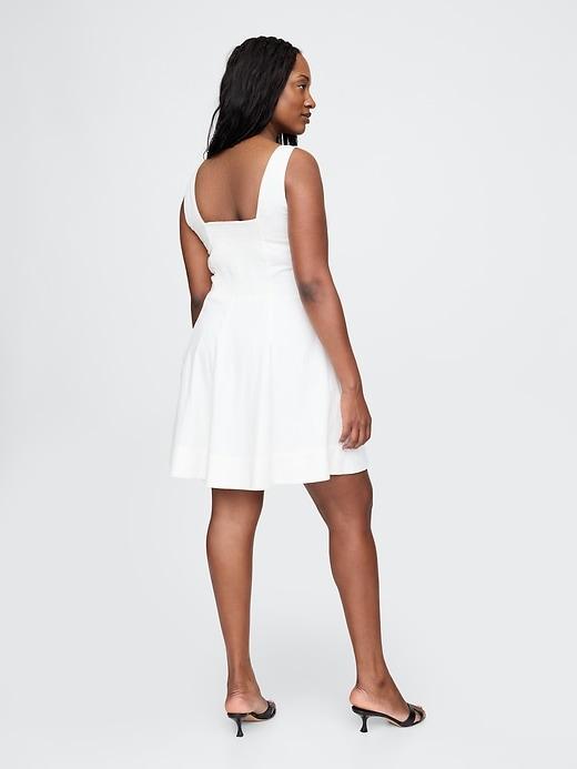 Linen-Blend Mini Dress Product Image