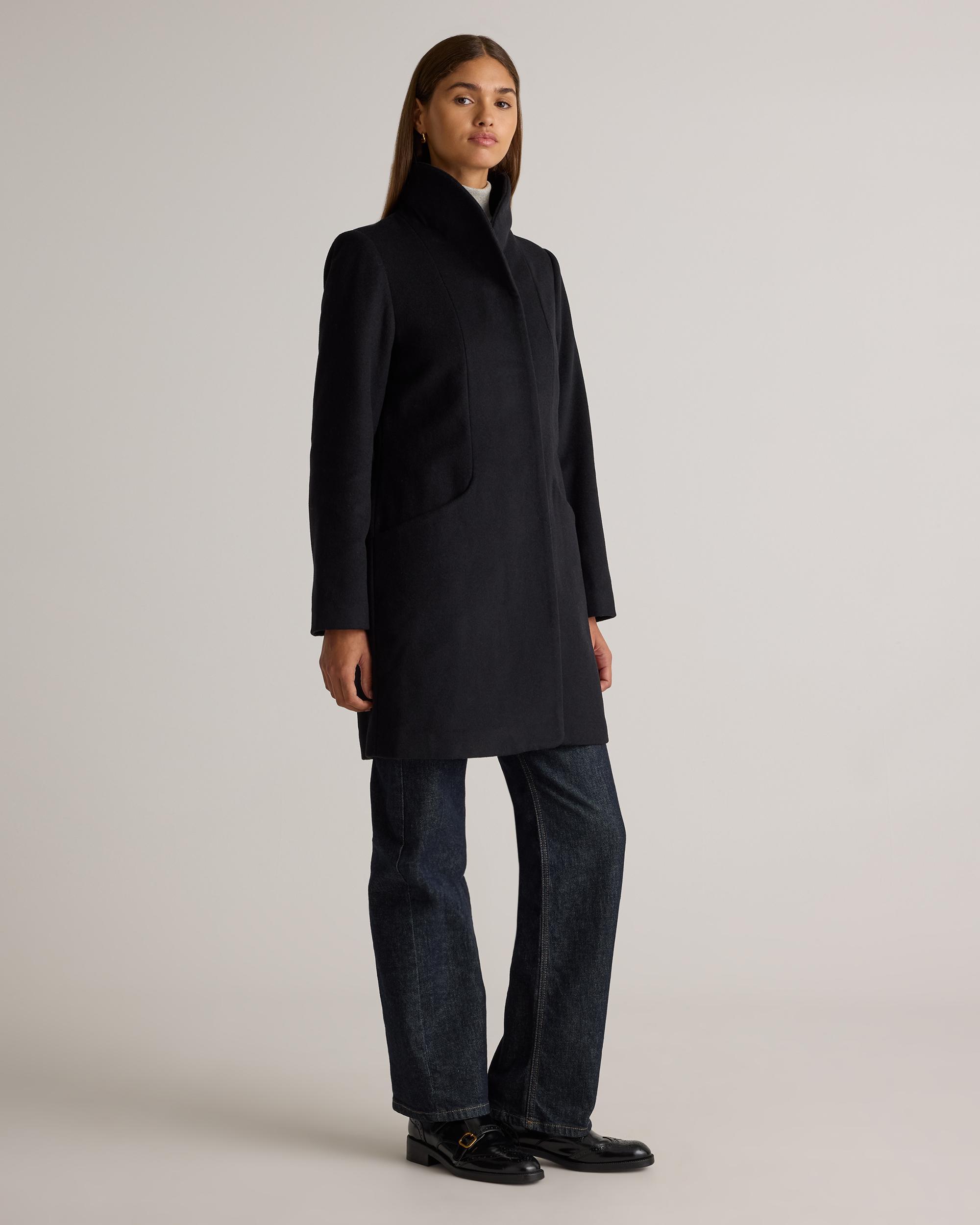 Quince | Women's Italian Wool Cocoon Coat Wool/Nylon Product Image