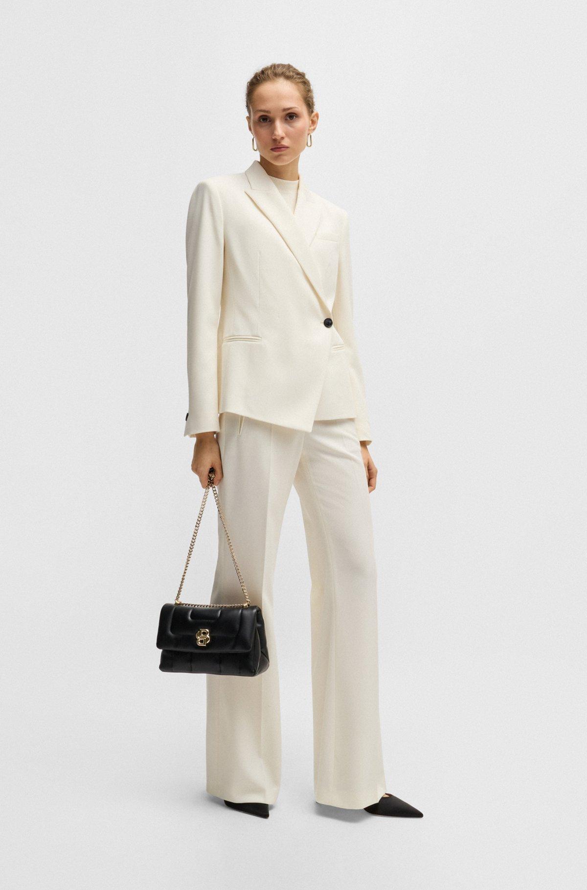 Slim-fit jacket in wool twill Product Image
