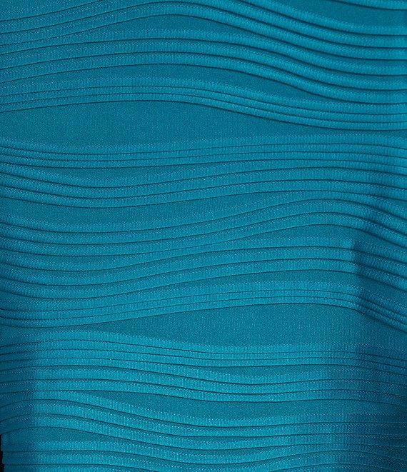 Jessica Howard Plus Size Wave Knit Fit and Flare Dress Product Image