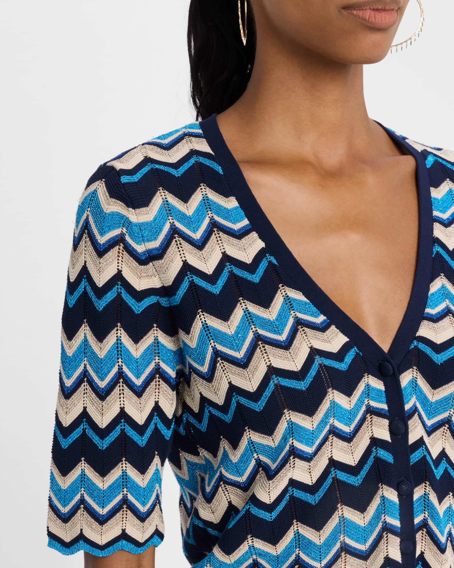 Alec Chevron-Knit Cardigan Product Image