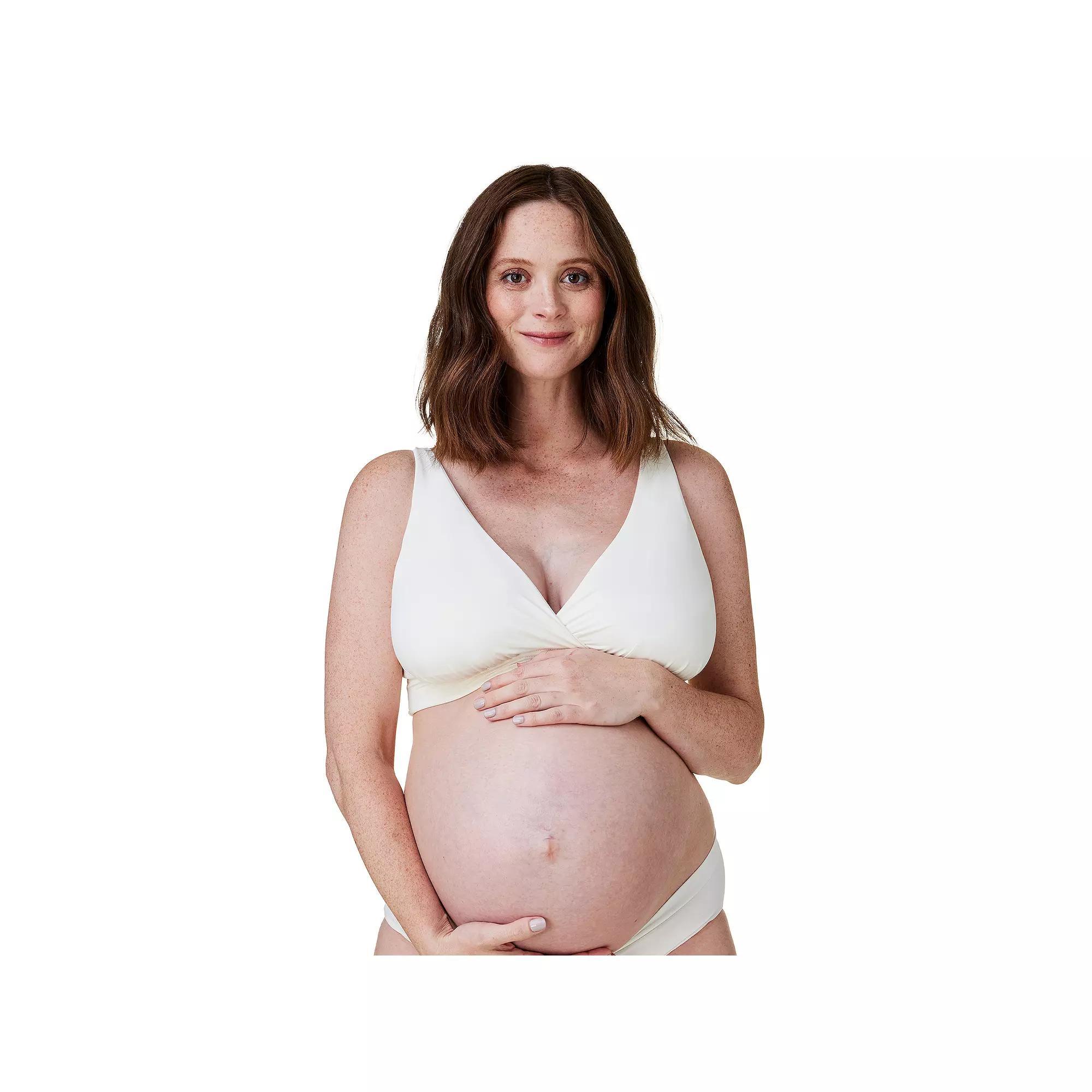 Women's Bravado Designs Ballet Wireless Maternity & Nursing Bralette 1260VBA, Size: Large, Antique White Product Image