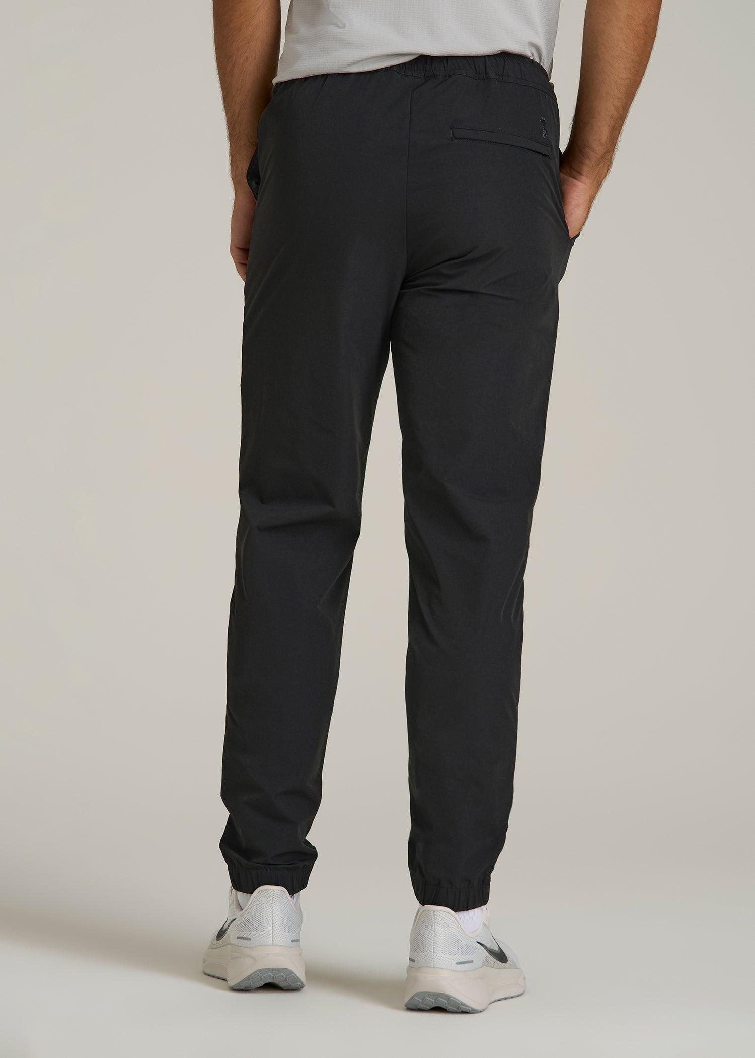 Flex Nylon Joggers for Tall Men in Black Male Product Image