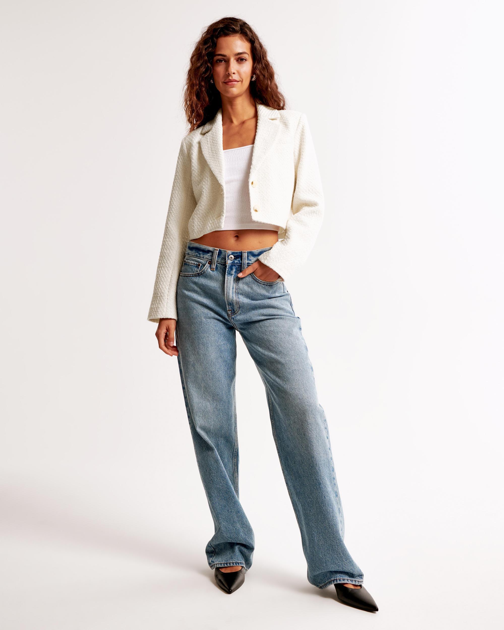 Cropped Tweed Blazer Product Image