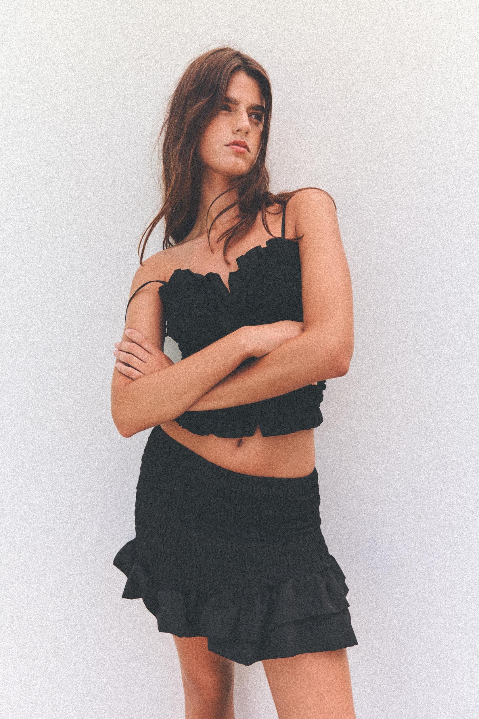 RUFFLED MINI SKIRT Product Image