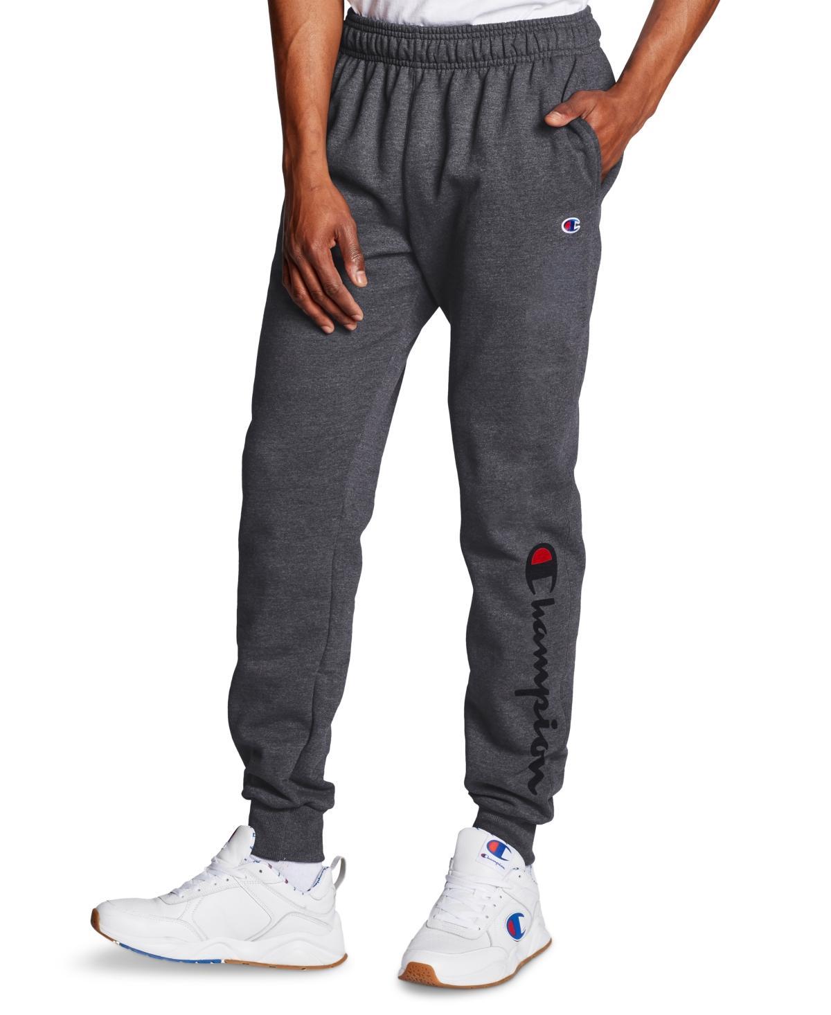 Mens Champion Powerblend Graphic Fleece Joggers Product Image