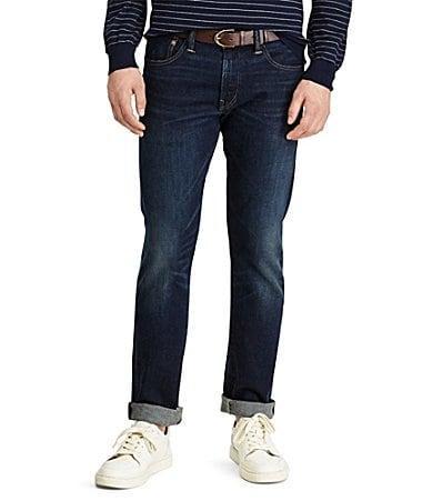 Polo Ralph Lauren Varick Slim Straight Jeans in Blue Product Image