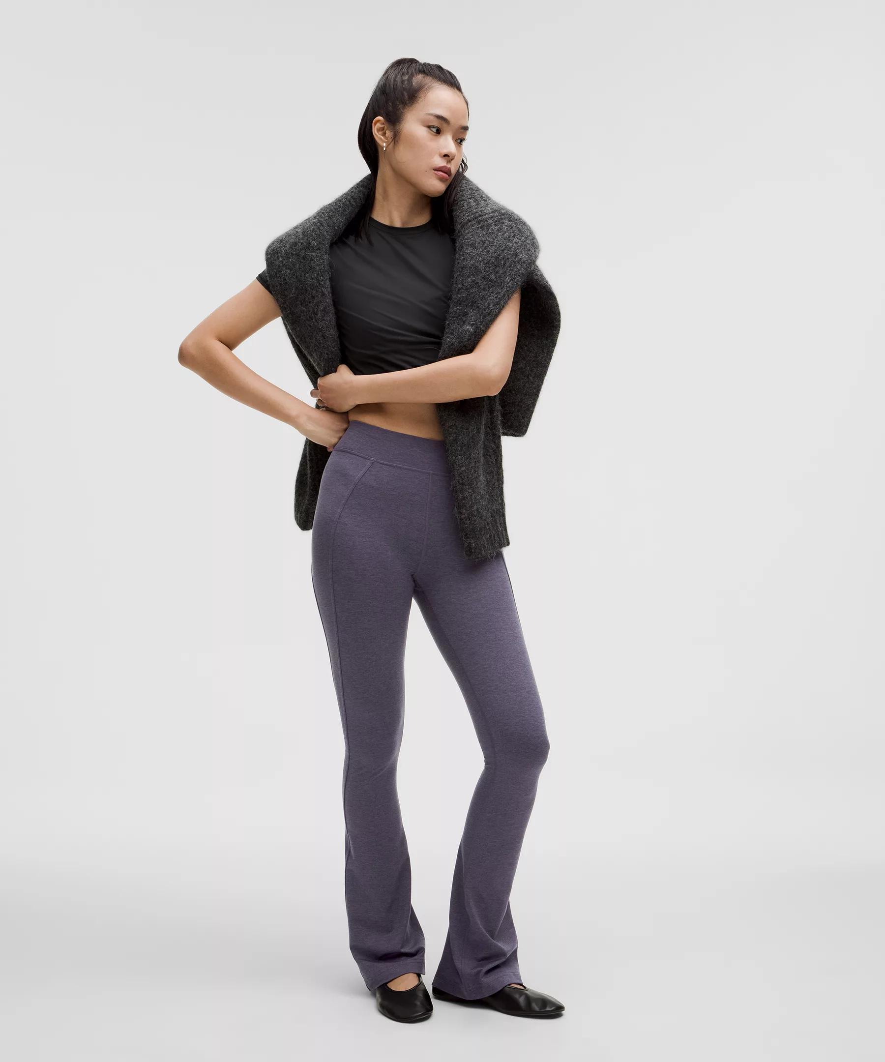 Softy Suedey Split-Hem High-Rise Mini-Flare Pant *Regular Product Image