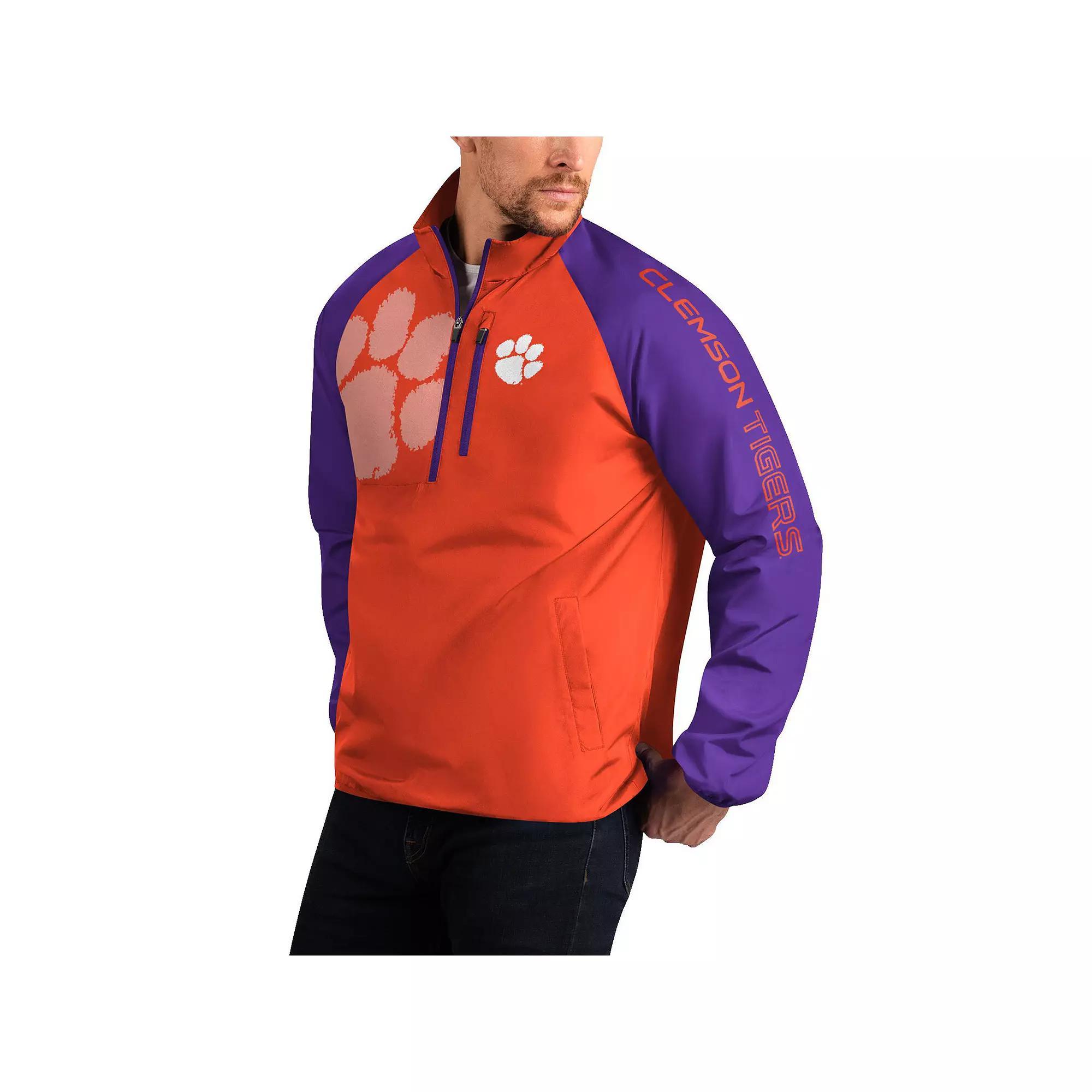 Men's G-III Sports by Carl Banks Cardinal Arkansas Razorbacks Point Guard Raglan Half-Zip Jacket, Size: Medium, Red Product Image